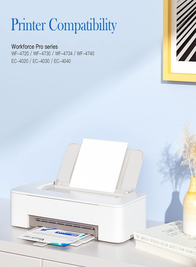 Valuetoner خرطوشة حبر معاد تصنيعها من Valuetoner بديلة لطابعات Epson 802XL و 802 XL و T802XL و T802 XL للاستخدام مع طابعات Workforce Pro WF-4720 و WF-4730 و WF-4734 و WF-4740 و EC-4020 و EC-4030 و EC-4040 (عبوة من 4 خراطيش) - Image 2